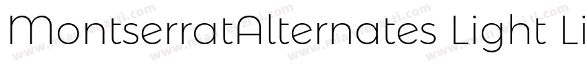MontserratAlternates Light Light字体转换